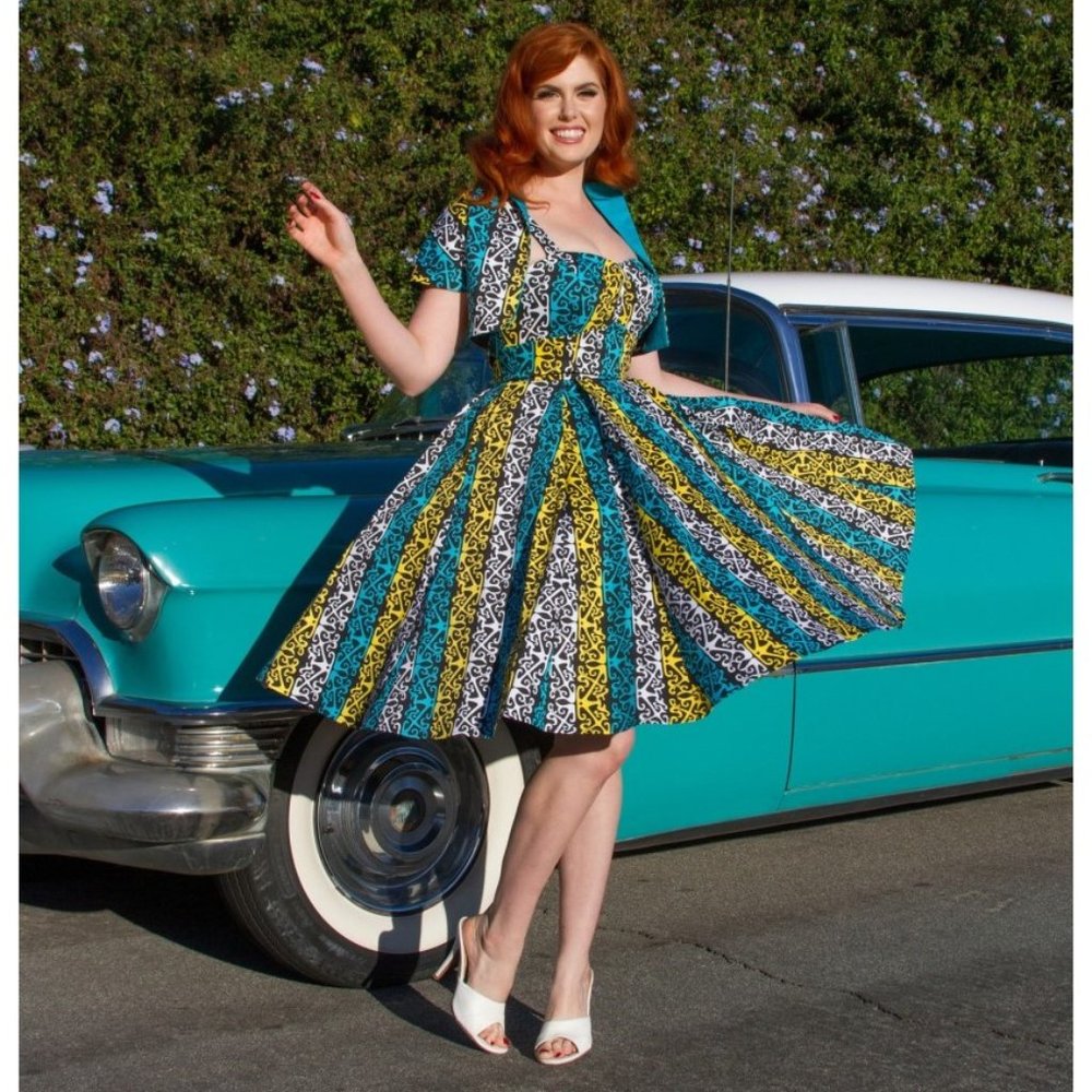 Pinup Girl Clothing Gloria Swing- Calypso Castaway